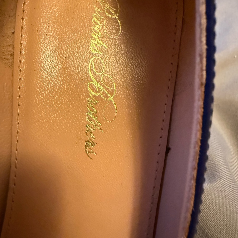 Brooks Brothers Navy Blue Block Heel Pumps - Picture 6 of 7